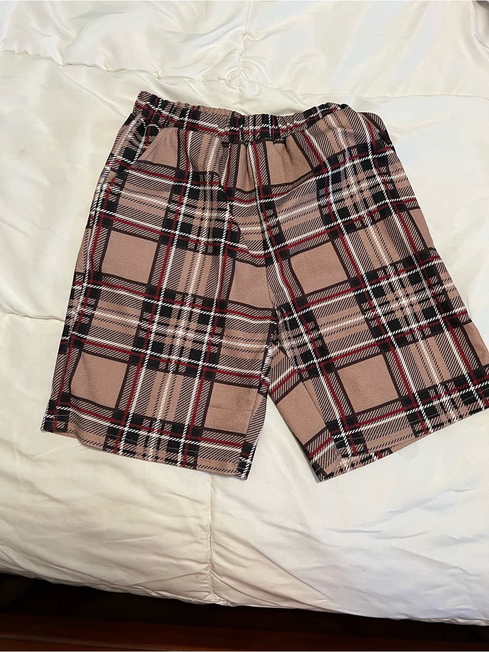 Boys’ Plaid Elastic-Waist Kids Shorts